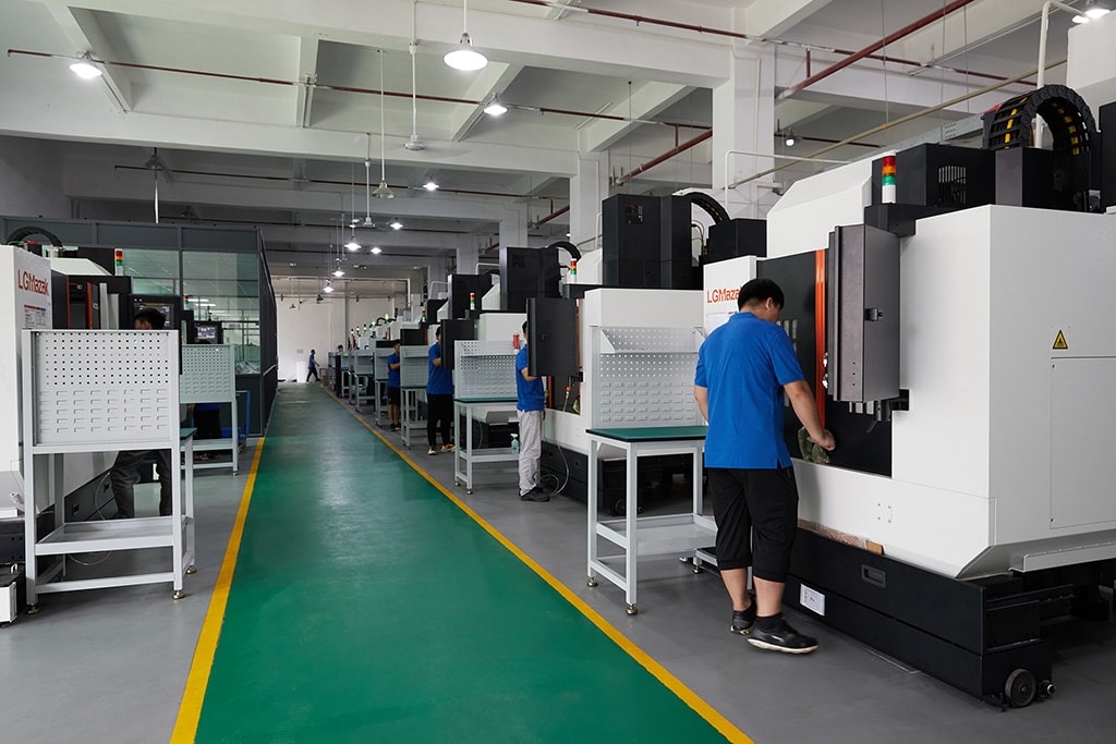 3 axis,4 axis, and 5 axis CNC Machining workshop of CNC Machining Precision 
